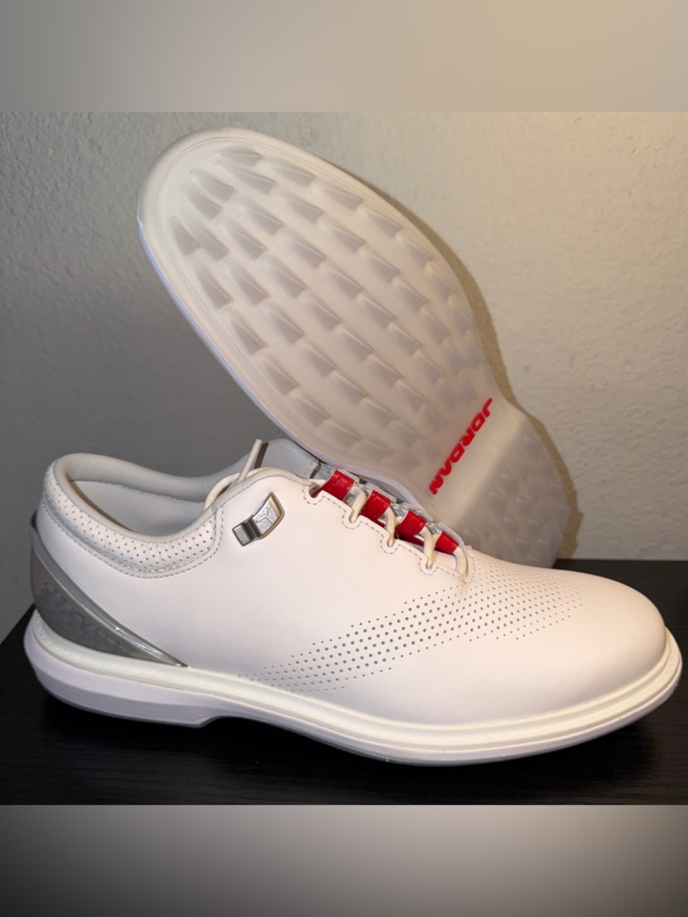 NEW Nike Men's SIZE 7 Jordan ADG 4 Pure Platinum White Cement Golf DM0103-105